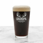 Antlers Grandpa Pint Glass