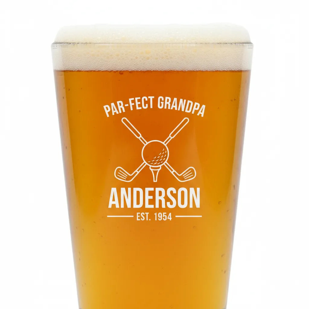 Par-fect Grandpa Golf Pint Glass