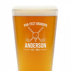Par-fect Grandpa Golf Pint Glass