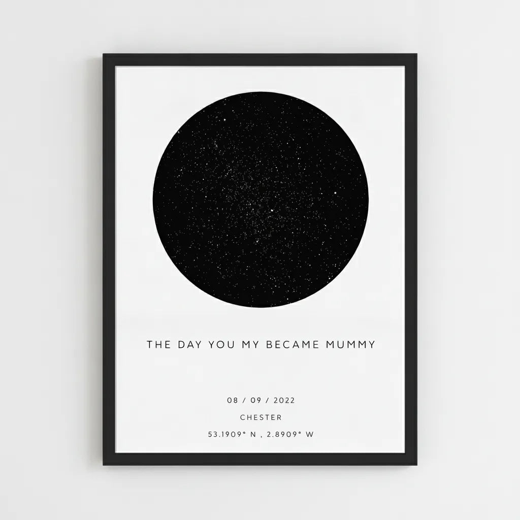 The Day You Became My Mummy Paper Frame Vertical