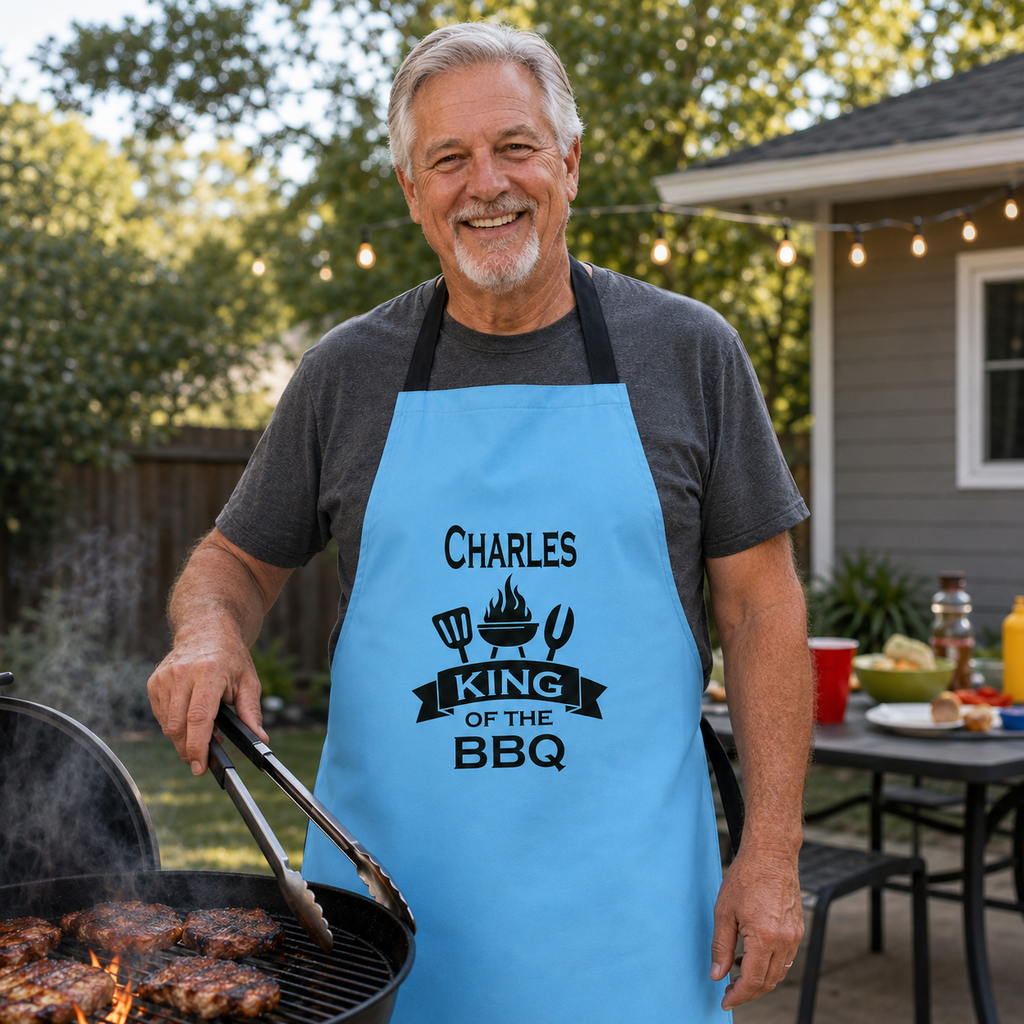 King of the BBQ Personalized Apron