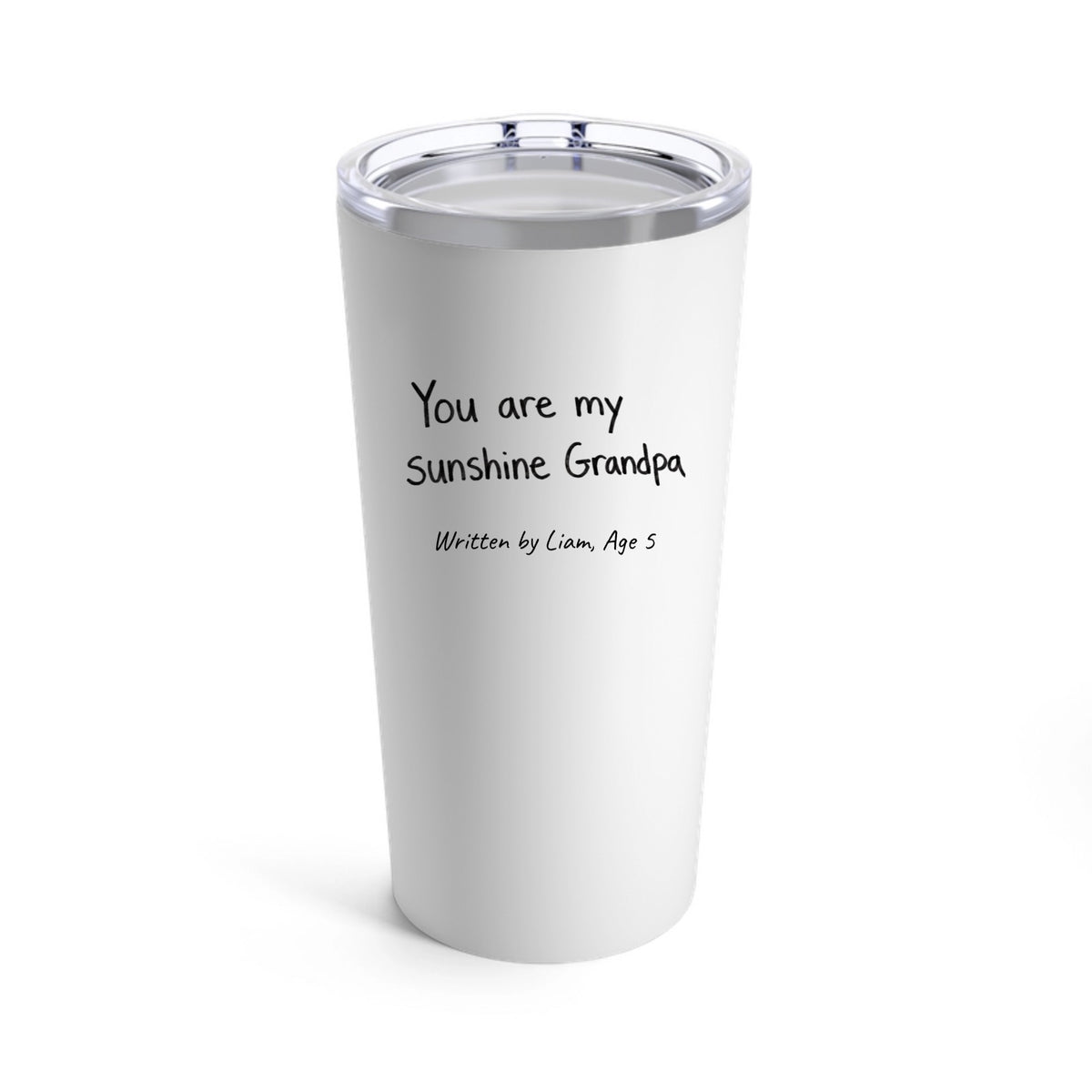 Personalized Handwriting Tumbler