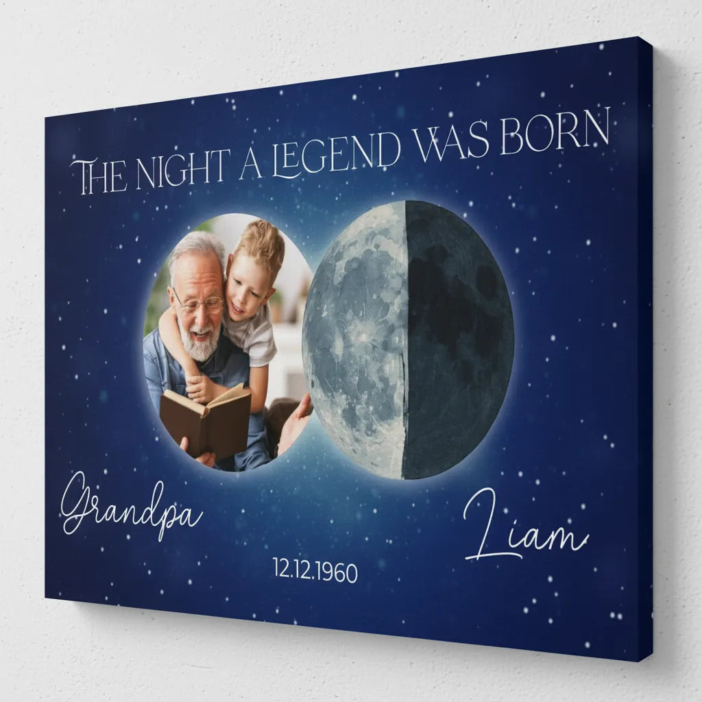 The night a legend was born Canvas