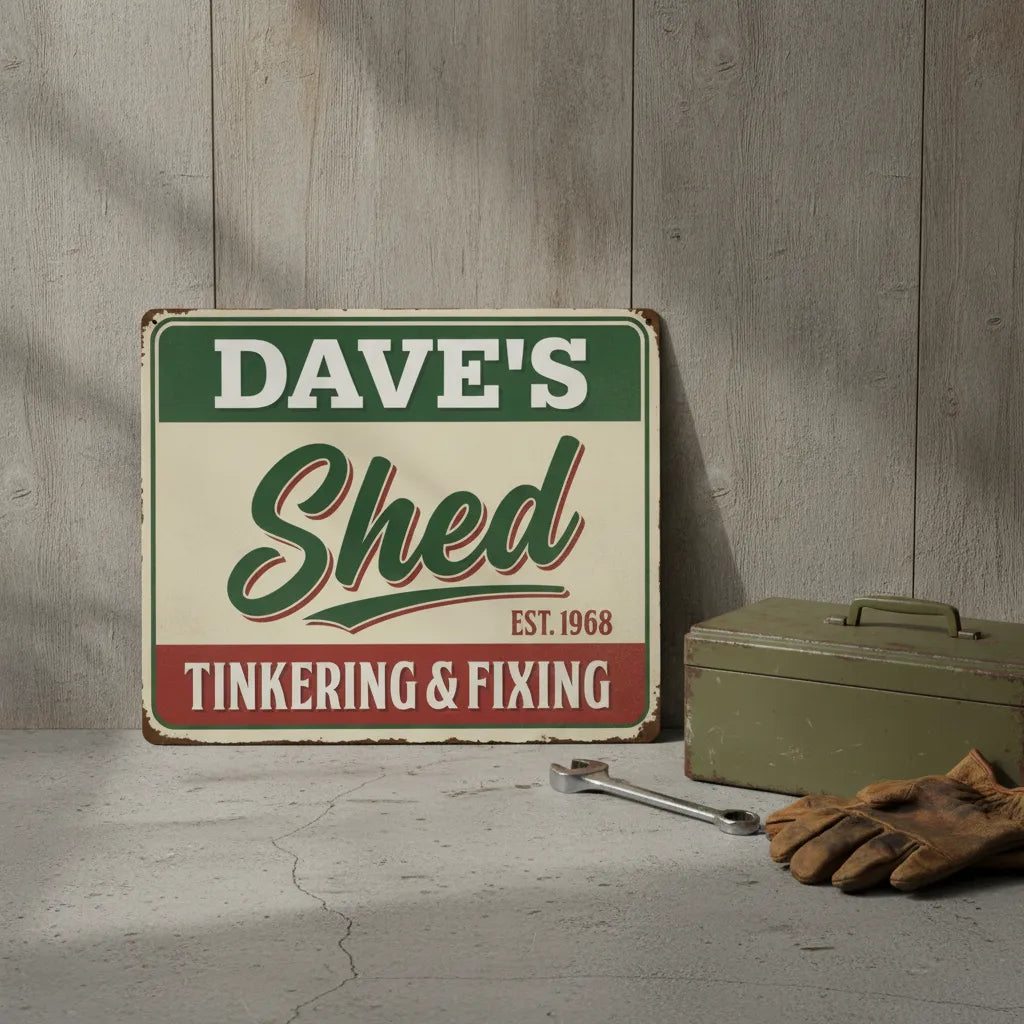 Personalized Shed Sign for Dad