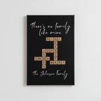 Classic Stretched Canvas There's no family like mine (Black)