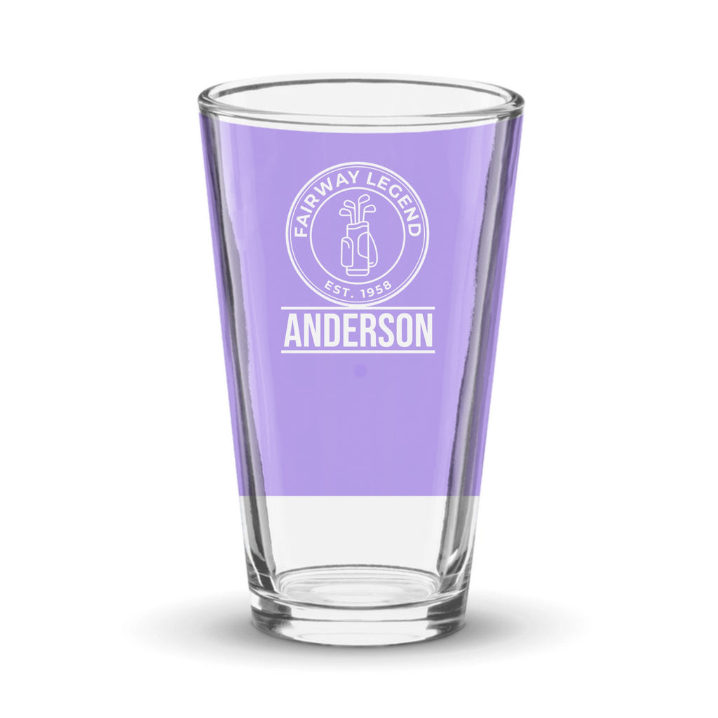 Fairway Legend Personalized Pint Glass