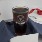 Proudly Served Personalized Veteran Pint Glass