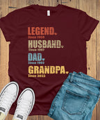 Personalized Legend Husband Dad Grandpa Shirt