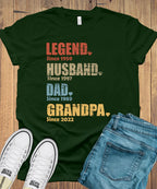Personalized Legend Husband Dad Grandpa Shirt