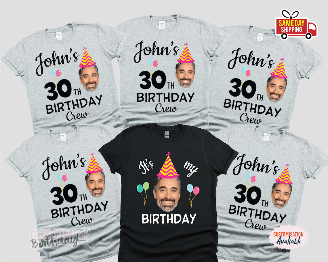 Custom Birthday Photo Shirt