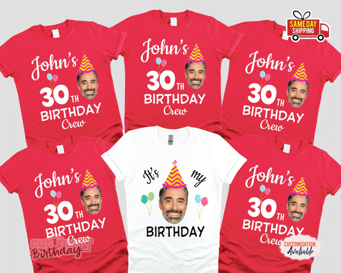 Custom Birthday Photo Shirt
