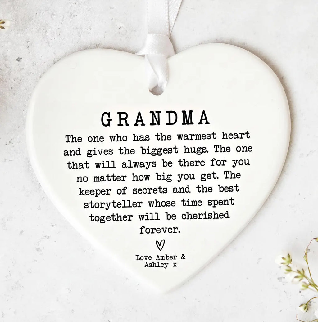 Grandma Heart Ornament