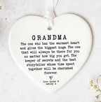 Grandma Heart Ornament