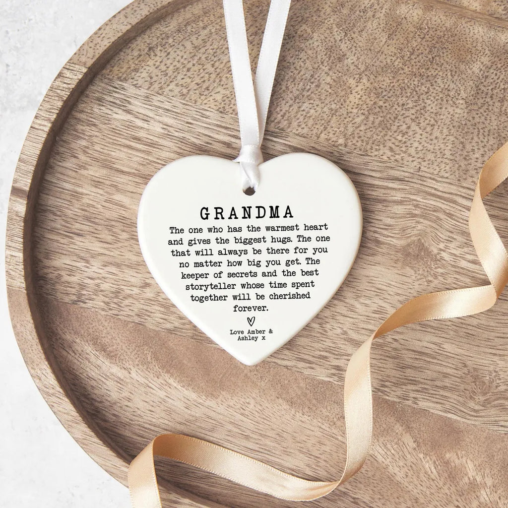 Grandma Heart Ornament