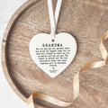 Grandma Heart Ornament