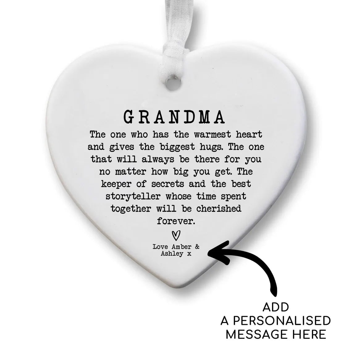 Grandma Heart Ornament