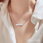 Personalized Name Bar Necklace