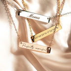 Personalized Name Bar Necklace