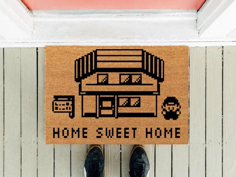 Retro Pixel Home Sweet Home Doormat - Doormats