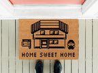 Retro Pixel Home Sweet Home Doormat